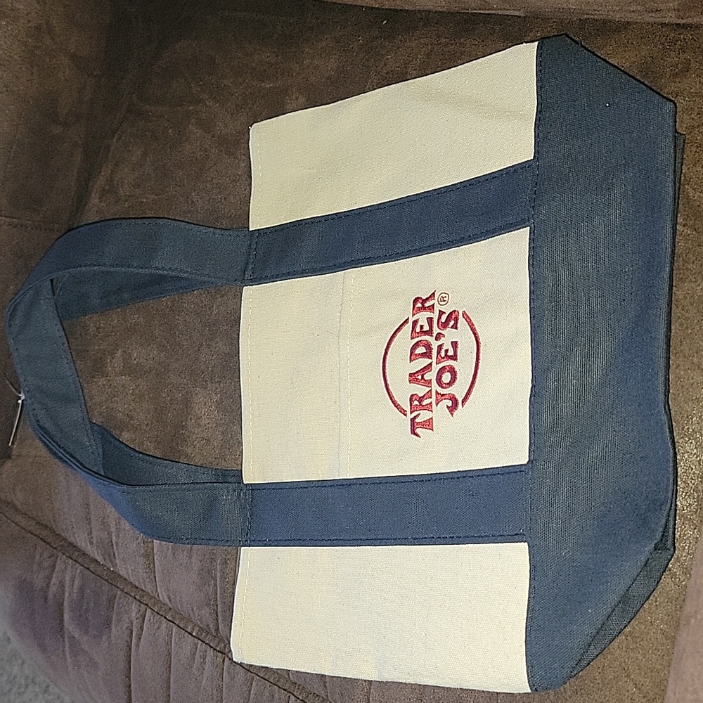 Trader Joes Sm Tote Blue